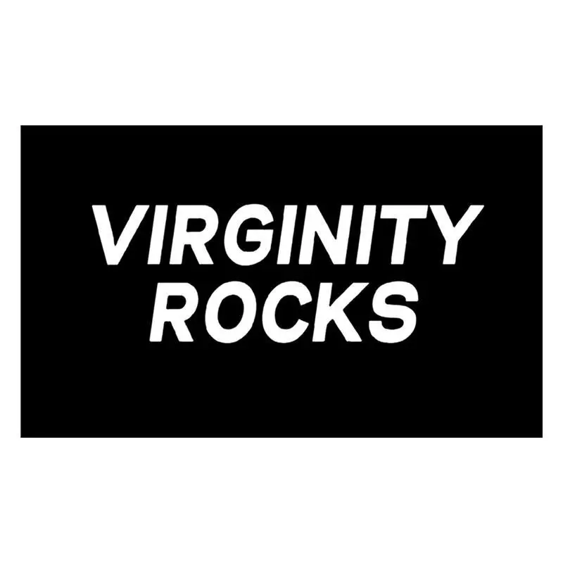 Danny Duncan Virgin Rock Flag 3x5 Feet Banner Funny Poster UV Resistant Fade-Resistant, Perfect for Living Room, Bedroom, or Dormitory Decoration Party