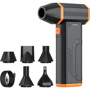 Duster,110000RPM Super Power Cordless Electric Air Duster,Rechargeable Brushless  Blower,3-Gear Adjustable Turbo Fan Duster Blower for ,,Outdoor and House