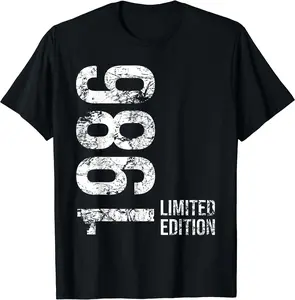 39th Birthday 39 Years Old Man Woman Vintage 1986 T-Shirt