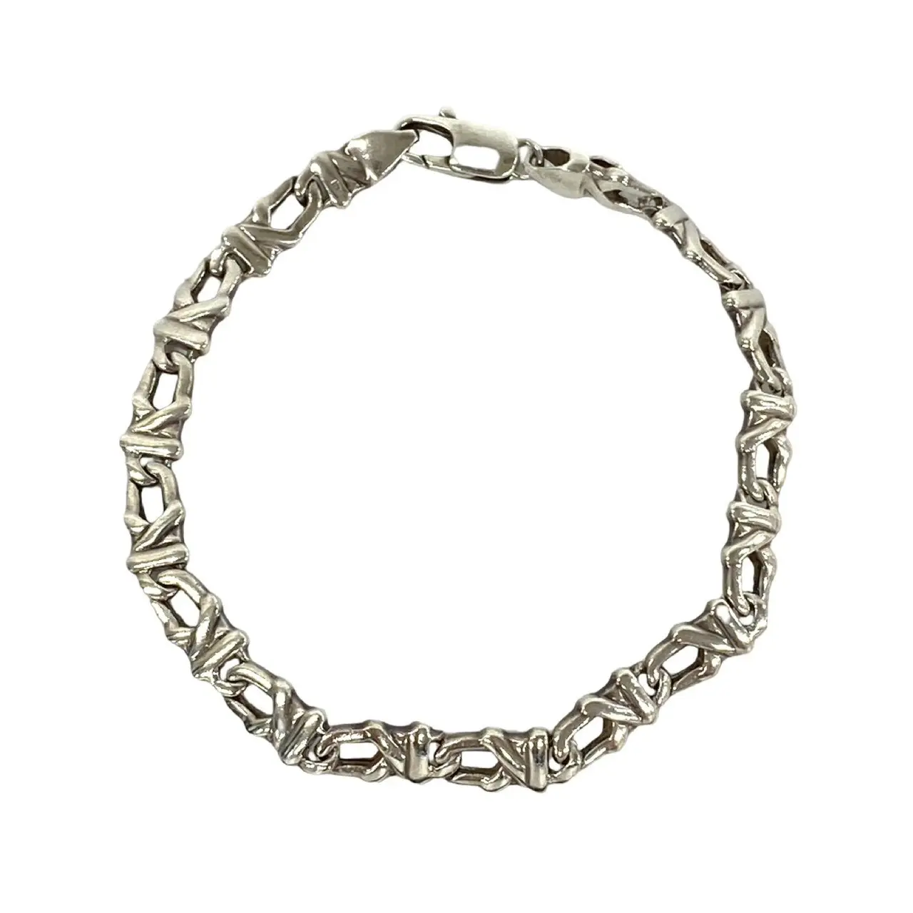Pre-owned Tiffany & Co. Sterling Silver 925 (Ag925) Small Leather Goods TIFFANY&Co. Silver Bracelet
