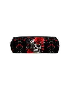 Single-layer elephant printed pencil case, suitable for boys and girls, an ideal gift choice. Featuring a 2D flat cartoon style, it is practical school supplies and a specially designed pencil bag for kids.