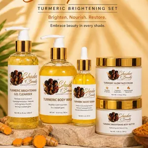 Turmeric Brightening Beauty Set – Skin Radiance Enhancing Skincare Kit for Daily Glow Maintenance