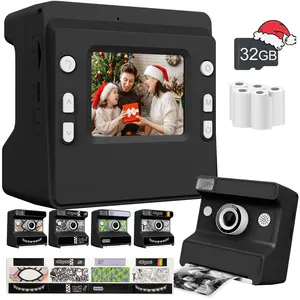 Kids Printing Camera, Digital Printing Camera, Portable Multifunctional Children's Photo Printer Camera with Accessories - Creative Drawing and Photography Gift, Kidfriendly Design, Easytouse Build, Durable Kids Gadget, Young Photographers