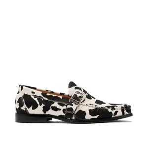 Cato Cowhide Buckle Loafers