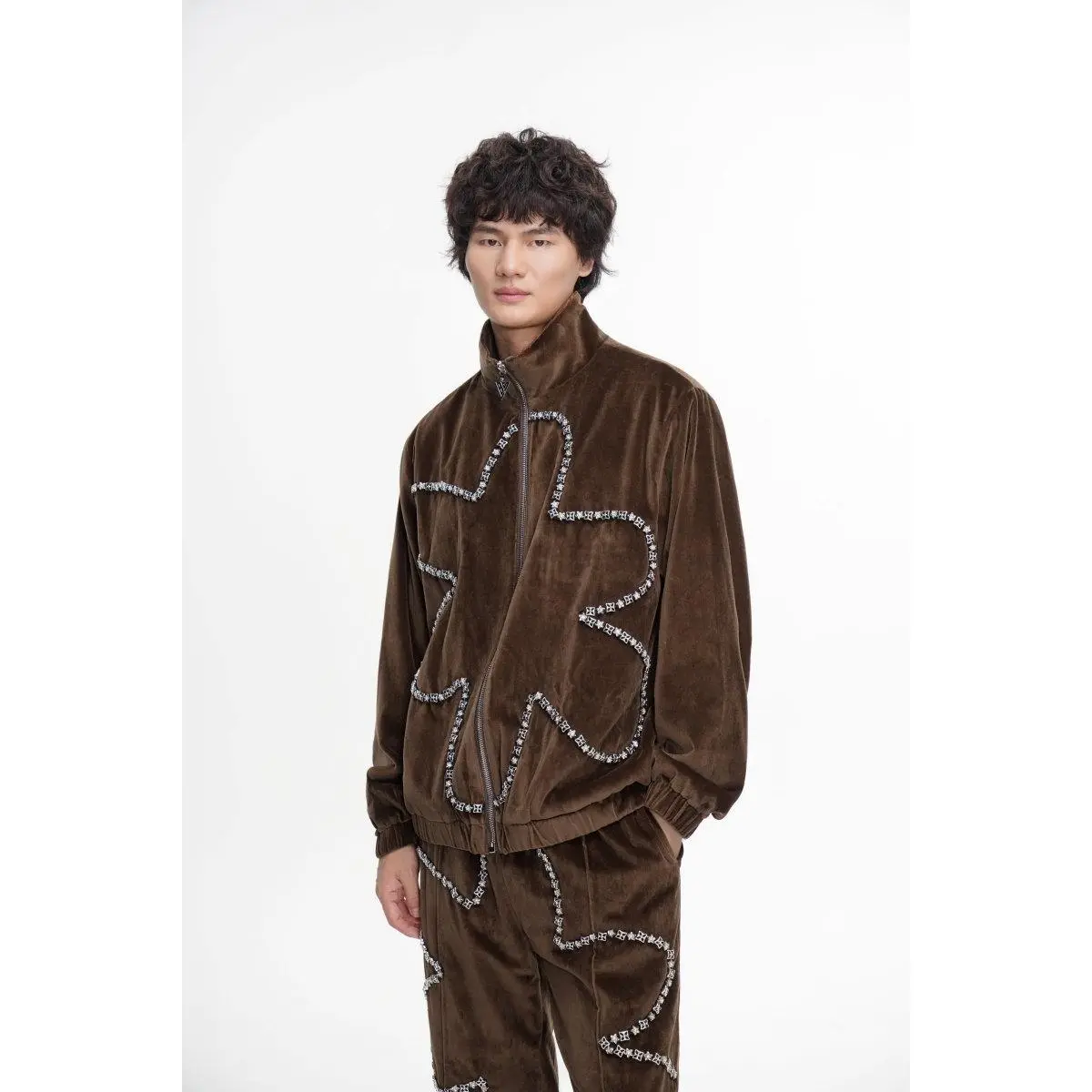 Eden Velvet Jacket Brown