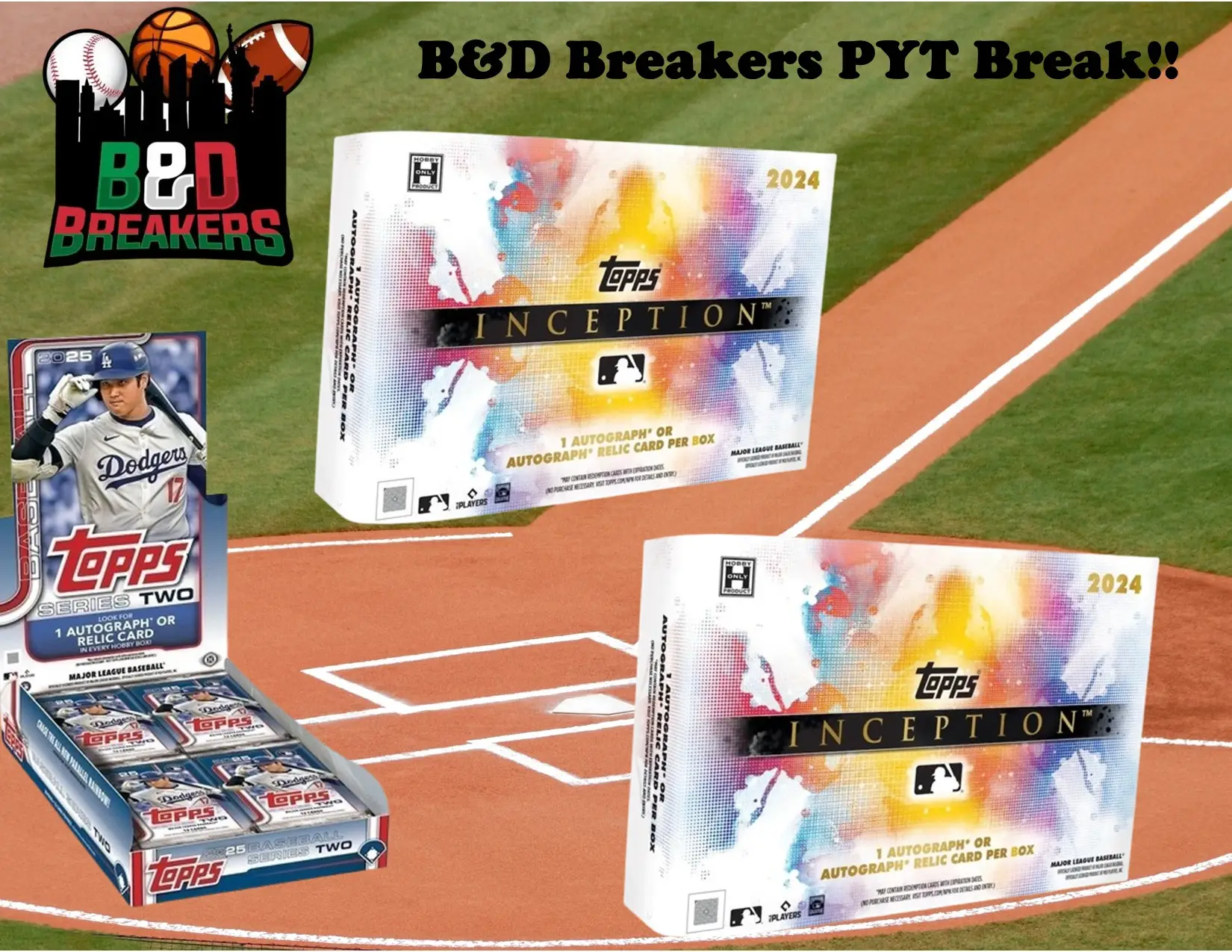 2x 2024 Topps Inception hobby boxes & 1x 2025 Topps Series Two hobby box - PYT break - 3 total boxes -25062-7