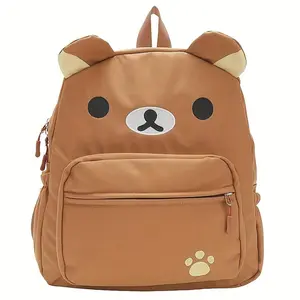Women's Fashion Backpack 1 Piece Cute Bear Shoulder Bag Fashion Women's Bag Student Bag Without Pendant