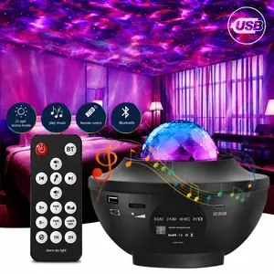 Galaxy Star Projector - Nebula LED Night Light with Remote & Bluetooth Speaker, Ocean Wave Lamp for Bedroom Room Decor, Christmas Gift for Kids