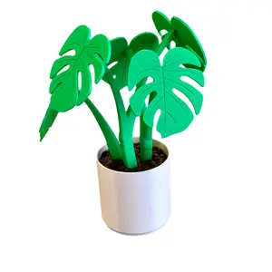 Monstera Coaster Plant - Magnetic Leaves - Decorative & Functional Desk Plant - Botanically Accurate - Nature Inspired Gift