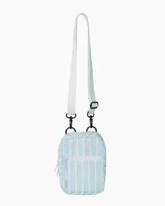 Blue Striped Crossbody Sling