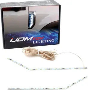 iJDMTOY White LED Fender Emblem Background Illumination Kit Compatible with 2017-2021 Ford F250 F350 F450 Super Duty Truck Accessory