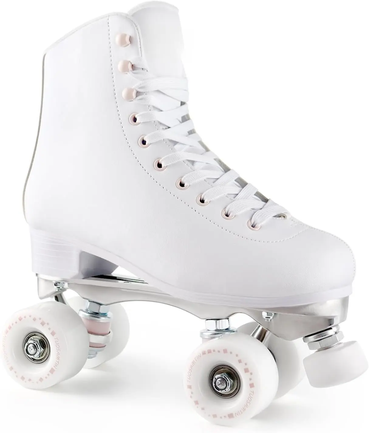 Roller Skates for Women Girls with Height Adjustable Rubber Stoppers Cute Retro Quad Roller Skates for Outdoor and Indoor