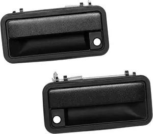 Metal Exterior Door Handle, Compatible with  Chevy K K K C C C, GMC C/K    Pickup Suburban, Tahoe, Yukon, Cadillac, Outside Front Right & Left, Metal Lever
