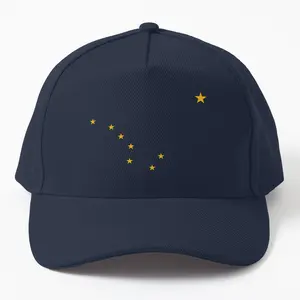 Alaska State Flag Twill Cap Hat Beautiful State Pride Design, Perfect for Alaskans and Supporters, High-Quality Embroidery