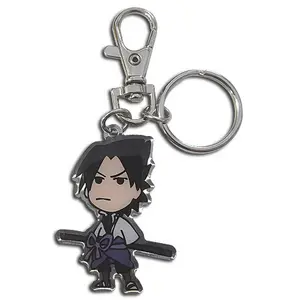 Naruto Shippuden - Sasuke Uchiha Metal Keychain