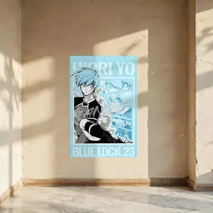 Nagi Seishiro cool anime man pattern Poster High Quality Premium Matte PP Self Adhesive Vinyl Poster Wall Anti fading Without frame