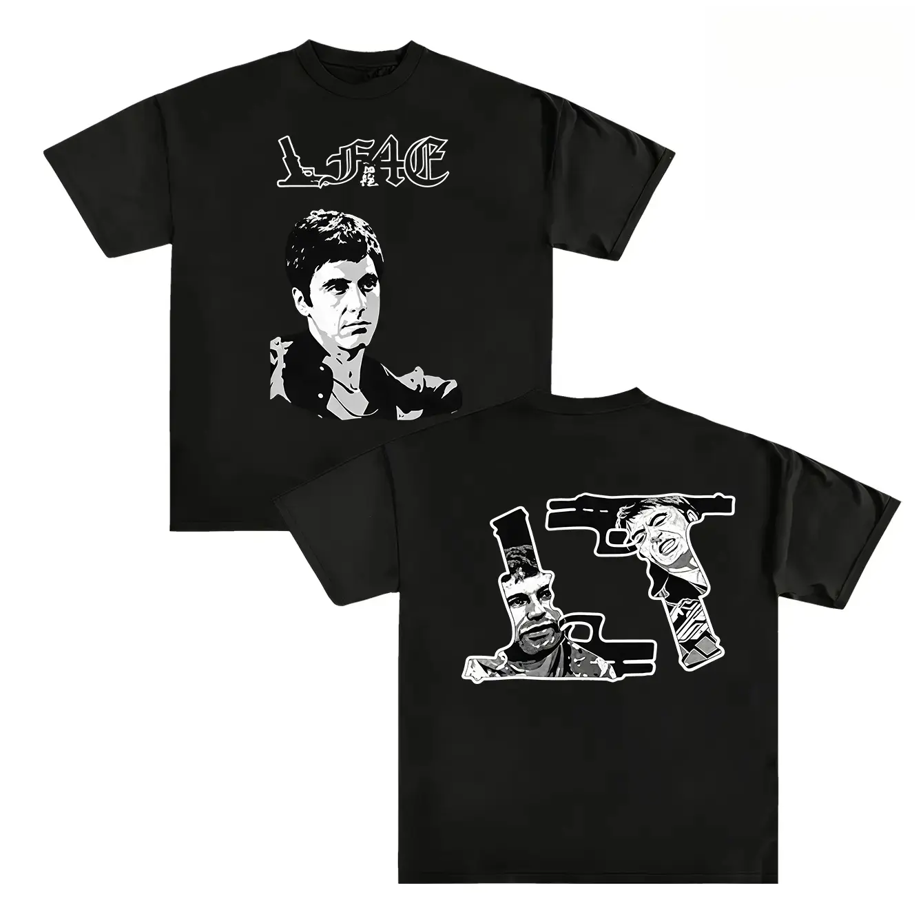 Scarface Tony Montana Graphic Tee 2 SIDE, Gift for men, Gift for him, Gift for your boyfriend god gift Casual Streetwear