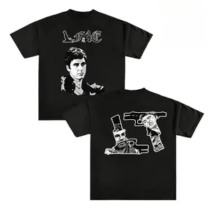 Scarface Tony Montana Graphic Tee 2 SIDE, Gift for men, Gift for him, Gift for your boyfriend god gift Casual Streetwear