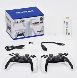 Upgraded 20000+ games Retro Game Console Video Gaming: 64G HDMI Game Stick 4K Mini Nes Classic Edition Game System Emulator Consola De Videojuegos 2.4G Wireless Plug and Play Video Games for TV， Dual Wireless Controllers classic gaming plug plugand