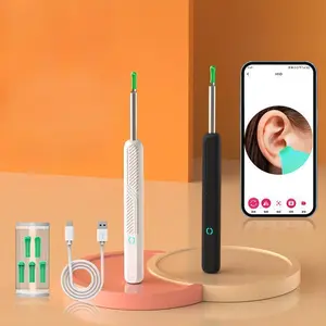 Portable Electric Earwax Removal Kit, 360° Wide-angle Camera Earwax Cleaner with Waterproof Endoscope, Easy To Carry, Keep Ears Clean At All Times, Earwax Cleaning Kit