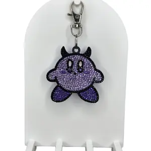 Lean McQueen Collab Keychain Purple Devil Gamer Charm 3D Printed Warzone Streamer Merch Cute Kirby Inspired Accessory