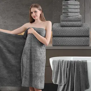 8pcs Extra Large Ultra-Soft Thick Bath Towel 750GSM - Includes 2 Oversized Bath Towels & 2 Hand Towels for Hotel, Gym, and Bathroom Use