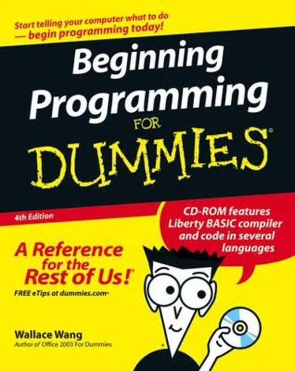 USED Book - Beginning Programming for Dummies [With CDROM] by Wang, Wallace (Paperback) - english