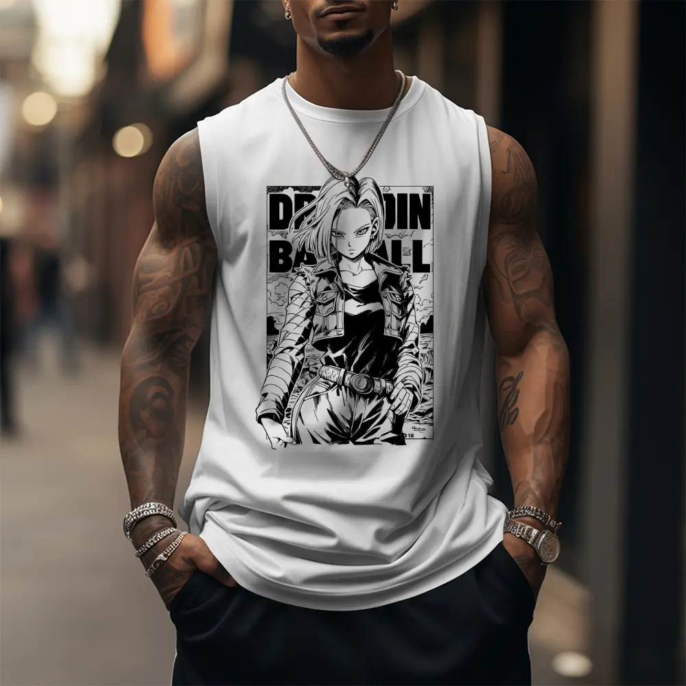 90s Graphic Sleeveless Tank Tops Men Vest Streetwear Outfits Men Vacation Outfits Sleeveless Shirt