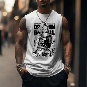 90s Graphic Sleeveless Tank Tops Men Vest Streetwear Outfits Men Vacation Outfits Sleeveless Shirt