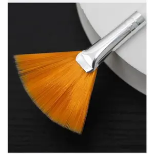 Practical Facial Brushes Fan Makeup Brushes Soft Portable Mask Brushes Cosmetic Tools for Women Ladies Girls