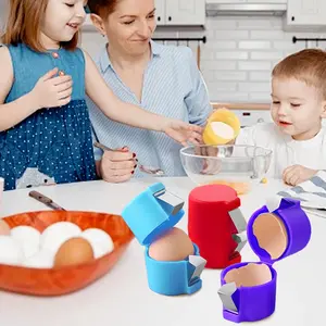 Stainless Steel Egg Opener Set – 3PCS for Effortless Egg Cracking, Cutting & Separating