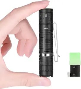 Rechargeable Mini Flashlight with Clip, 1100 High Lumens Super Bright Small Flashlight, IP68  EDC Flashlight, 5 Modes Pocket Flashlight with Mode Memory for Camping Hiking