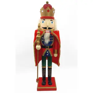 Wooden Royal Nutcracker King Wizardi F07M6-8B