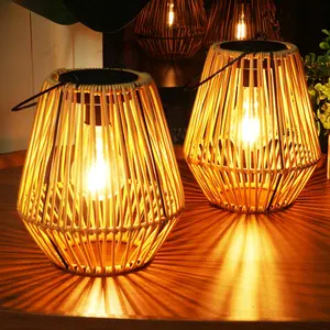 Solar Outdoor Lights,  Solar Lanterns Outdoor Waterproof,   pool lights  Solar ,Lanterns Outdoor Gifts for Women Mom Grandma Hanging Solar Lights,Outdoor Handwoven Rattan,Garden Decor for Outside, Patio, Yard, Porch, Lawn Halloween decor 2026 Christmas