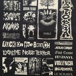 Punk patches sheet, crust punk, grindcore, goregrind diy decoration