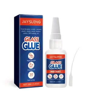 2 pack Jaysuing Glass Glue, Glass Ceramic Quick Bonding Repair Multi-Functional Acrylic Adhesive