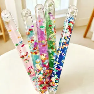 Liquid Sand Flowing Flashlight Stick, Fidget Spinner Toy, Stress Relief Fidgeting, Portable Fun Stress Relief, Desk Countdown Timer, Teenage Creative Gift