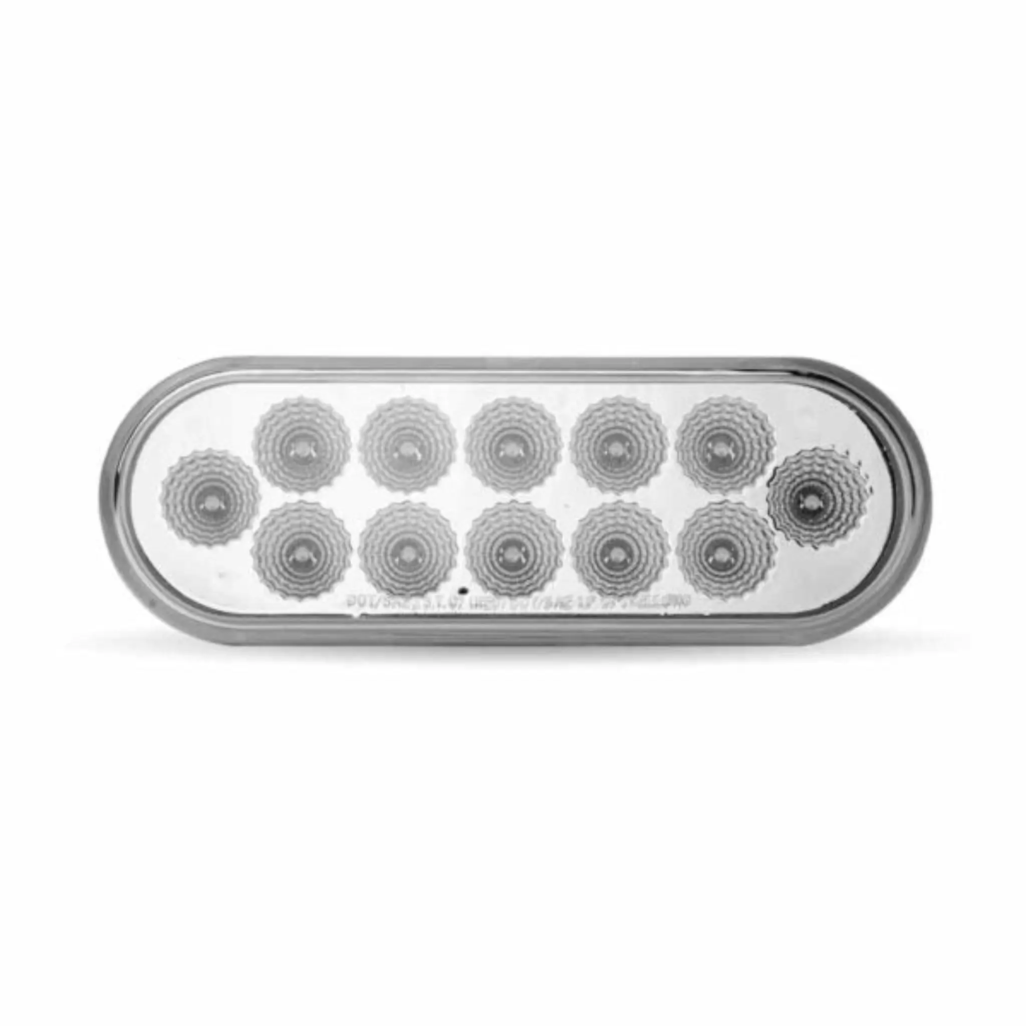 Trux Accessories 6-Inch Red Stop Turn Tail to Amber Strobe Oval LED Automotive Light - with Strobe Light Module, LED Beacon Carlights Led Blinker