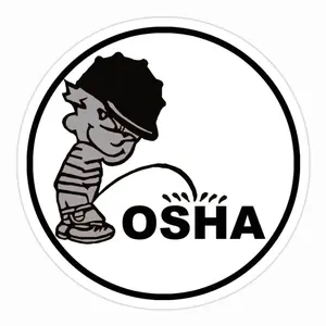 Calvin Pee on OSHA Sticker 709