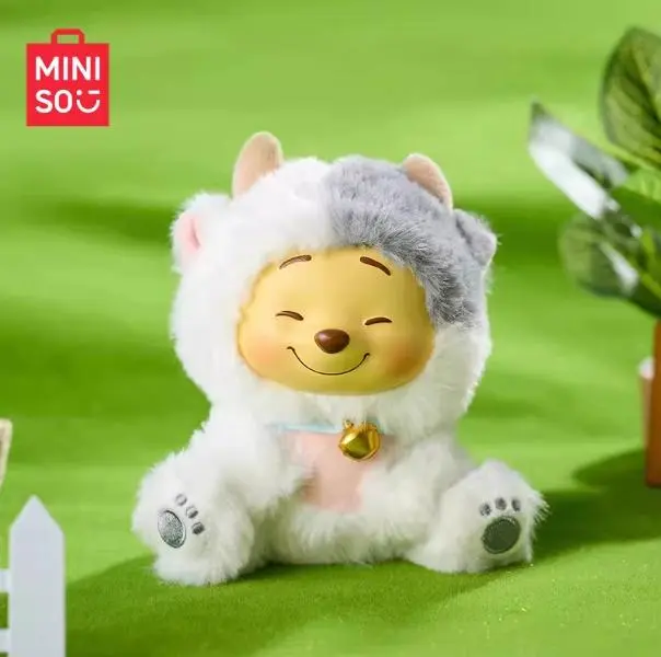 [Summer New Product] MINISO Disney Winnie the Pooh Series Naughty Party Vinyl Plush Blind Box Keychain Doll, Cute Design, Exquisite Craftsmanship