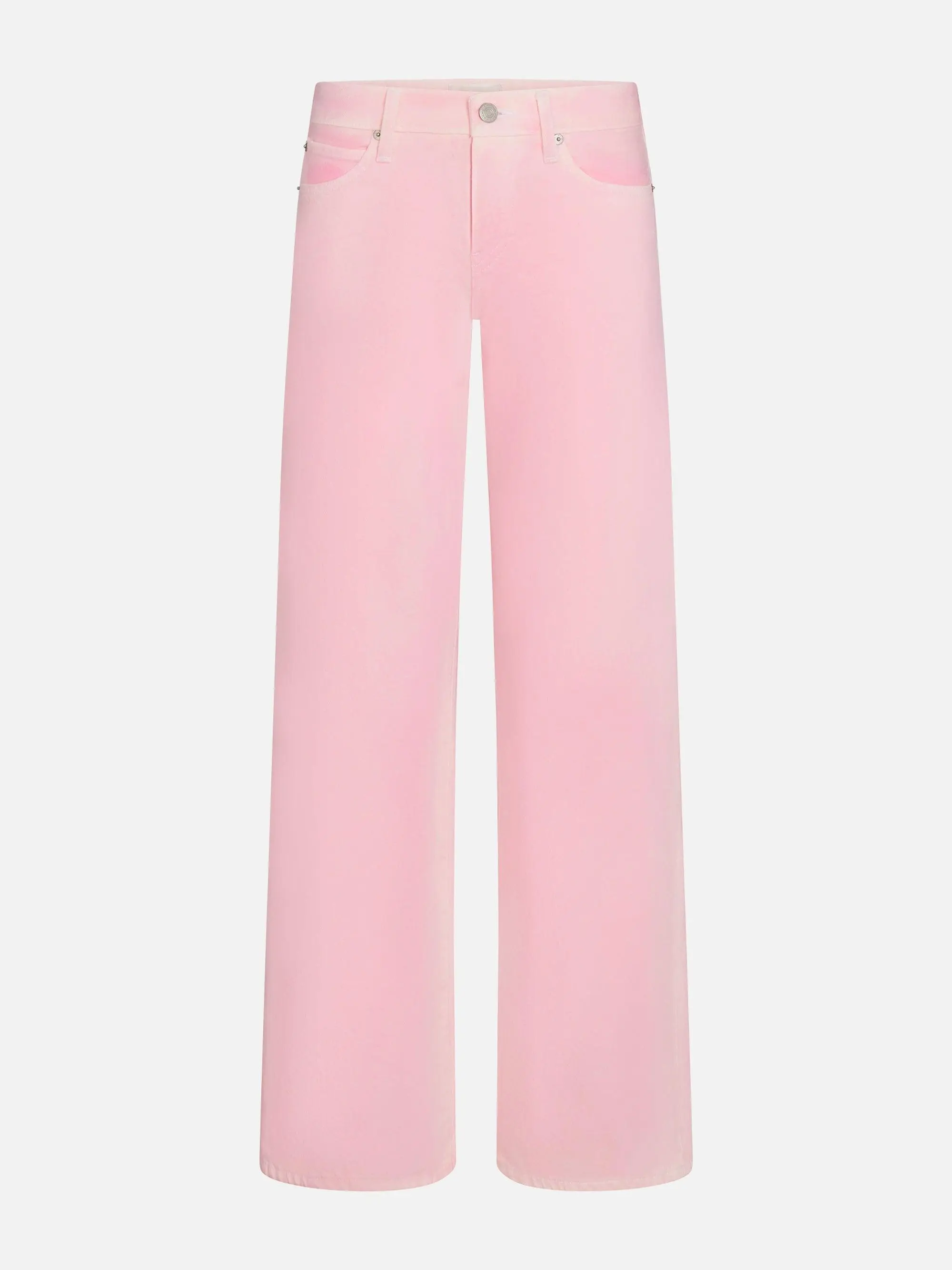 Frame Company Women's Pixie Gray Cotton Candy Denim Pants, Casual Women's Bottoms