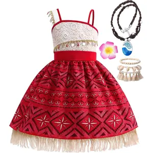 P-CPA02   Princess Costume for Girls,Princess Dress for Kids with Accessories,Halloween Costume for Girls Kids Dress Up