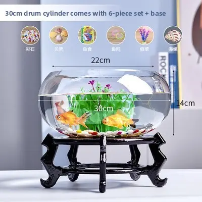 30 drum cylinders + six-piece set of colored stone