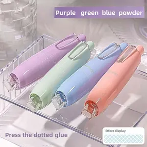 4 pieces of large capacity dot shaped double-sided tape, tape dispenser, replaceable core tape, tape roller for scrapbooks, handicrafts, and art projects, multifunctional stationery, art supplies suitable for handmade tents, handicrafts, and offices