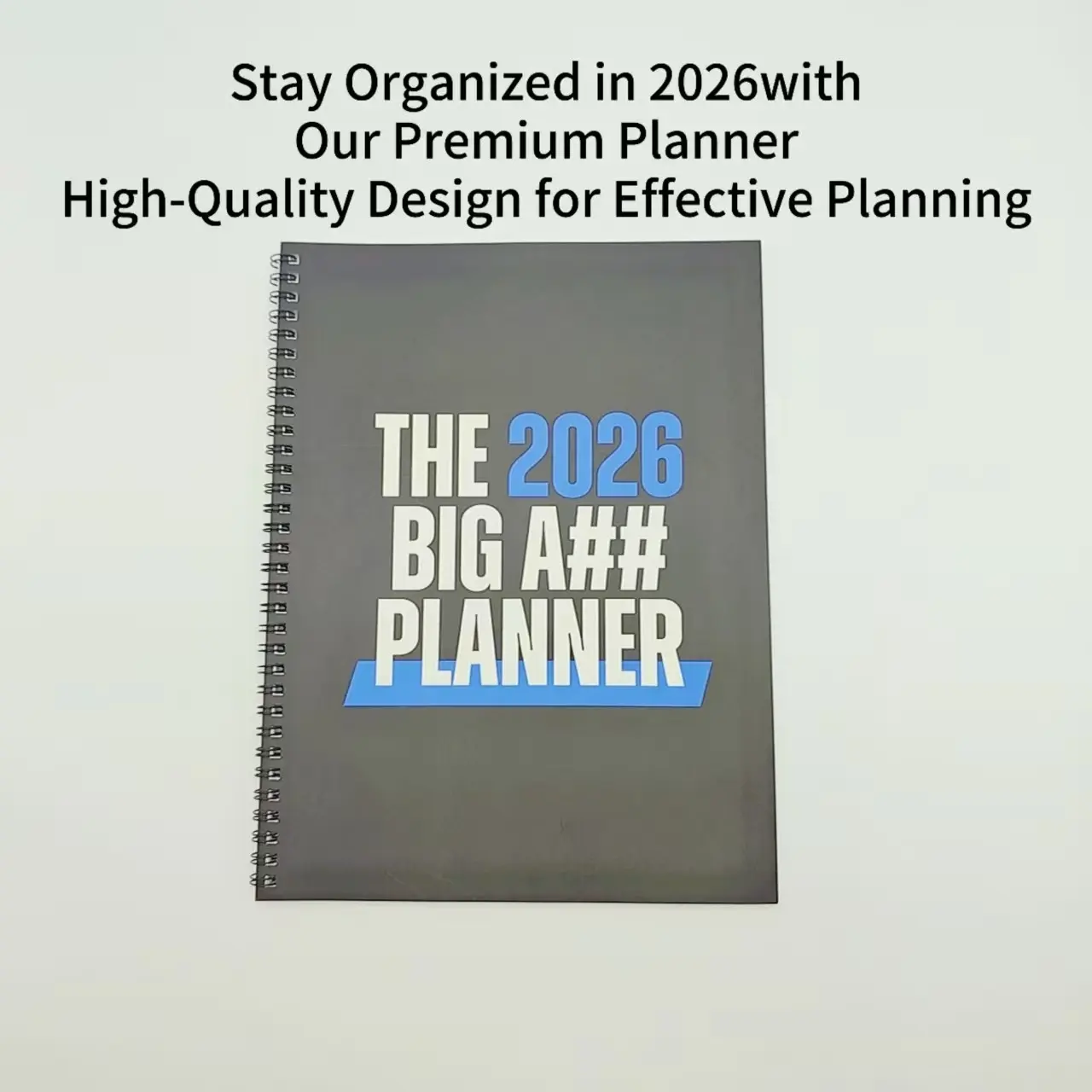 The Big A## Planner 2026, Trendy Personalized Multifunctional Plan Book, Spiral Bound Planner, Time Management, Goal Tracking, Life Planning for Professionals & Students, Planner Notebook