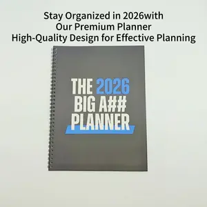 The Big A## Planner 2026, Trendy Personalized Multifunctional Plan Book, Spiral Bound Planner, Time Management, Goal Tracking, Life Planning for Professionals & Students
