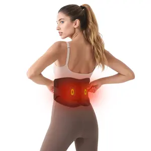 [ No Power Bank Needed ]Cordless Back Massager with 3 Heating Level, up to 58'' Lower Back Massager Heating Pad for Back,  3 Heating Levels 3 Vibration Massage