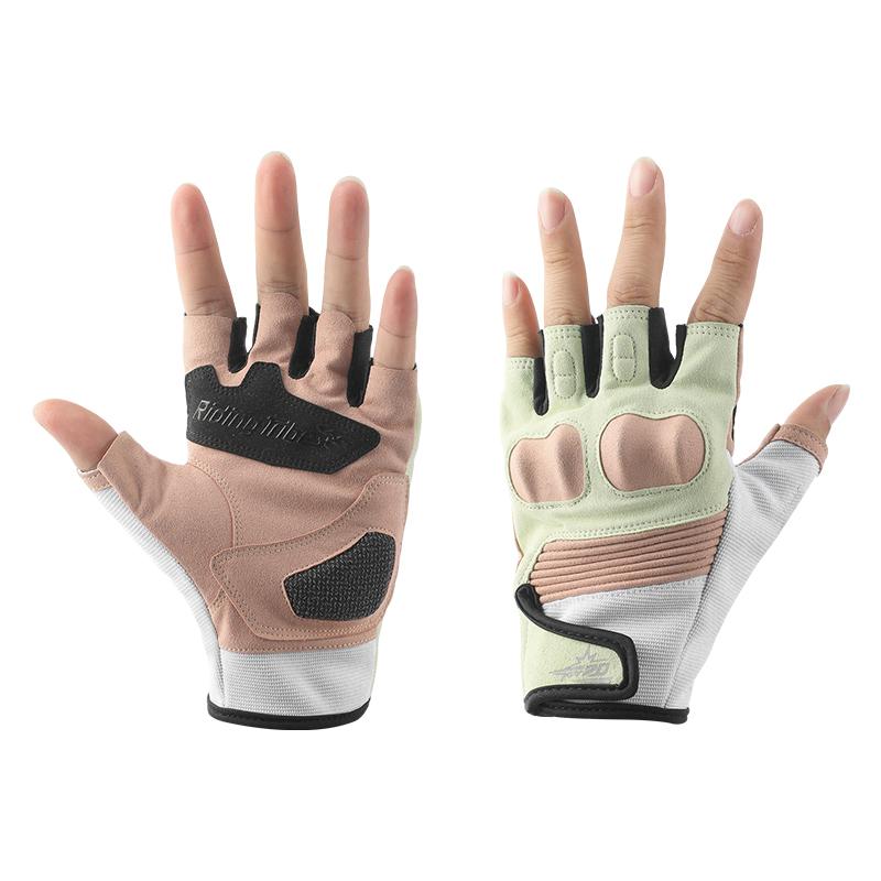 Half Finger Motorcycle Riding Gloves for Men and Women, Breathable, Non-Slip, Wear-Resistant, Touchscreen Compatible, Protective Outdoor Motorbike Gear for Summer