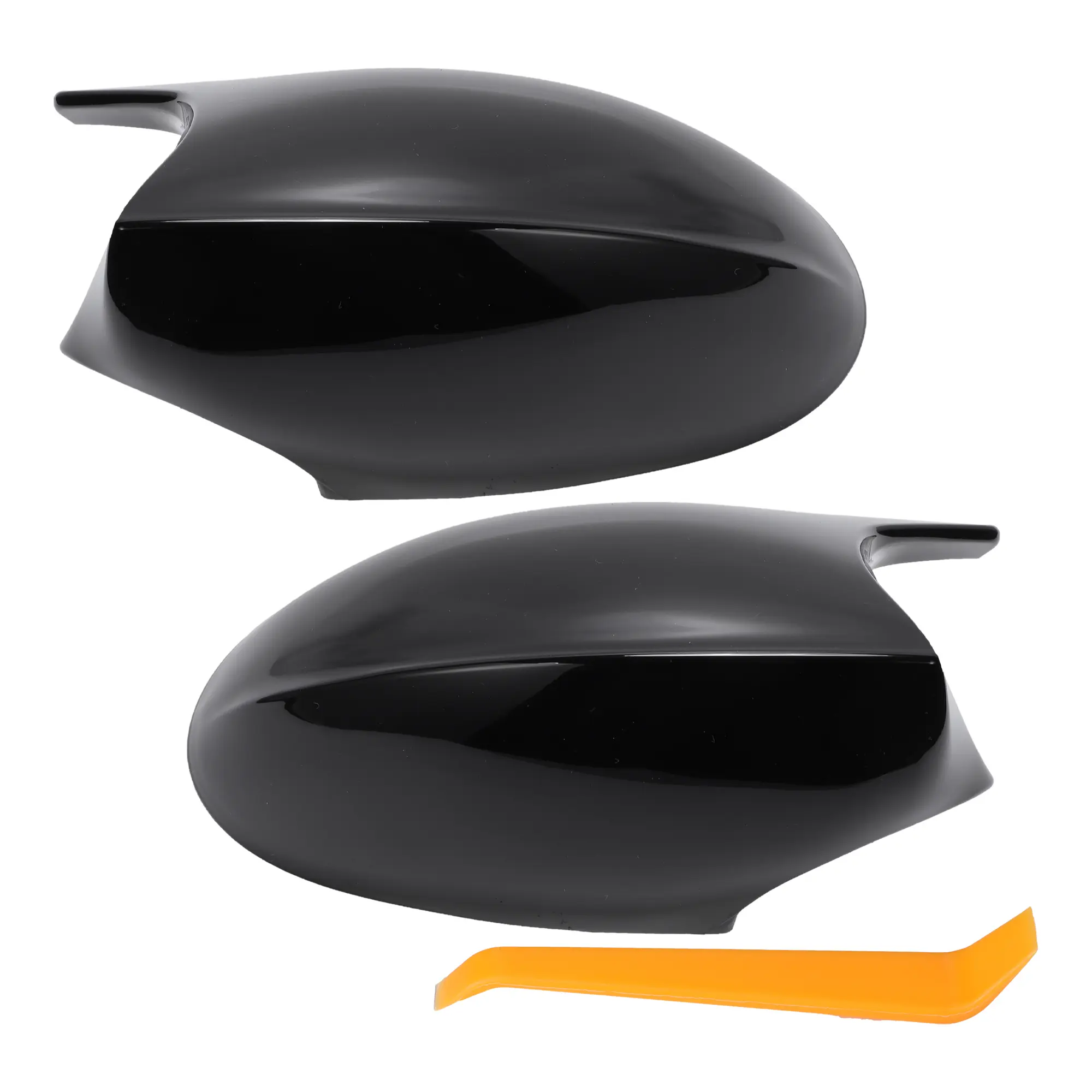 1 Set Car Rear View Driver Passenger Side Mirror Cover Cap Replacement for BMW 1 E87 E81 E82 E88 for BMW 3 E90 E91 E92 E93 Mirror Guard Covers Exterior Decoration Trims