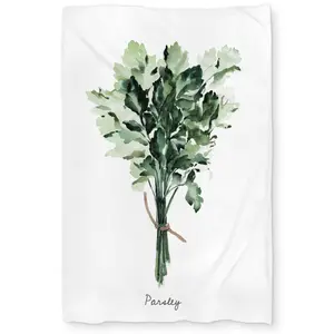 Begin Home Decor C1DCTXLWQ0XGGF Tied Up Persil Bundle - Green Illustrative Twin Size Extra Long Duvet Cover - Home Decor